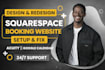 edit squarespace website, design high converting squarespace website, 7 0 to 7 1