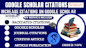 increase and backdate google scholar citations using researchgate and journals
