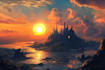 create professional landscape digital art