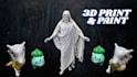 custom 3d print and paint anime figures, miniatures, resin models