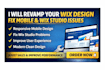 revamp wix website, fix wix mobile responsiveness and wix studio problems