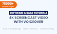create professional saas software demo or tutorial screencast video