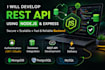 develop rest API using nodejs and express backend