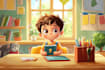 draw digital children book illustration