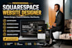 build squarespace website design or redesign, website development squarespace
