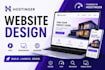 design a professional hostinger website, landing page, and online store