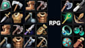 create 2d hand drawn skill icon, game icons, objects, props hand paint game ui