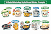 create funny whatsapp style vessel utensil sticker pack
