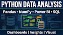 do data analysis and visualization using python and power bi