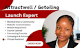 be your attractwell virtual assistant, getoiling launch expert, online course