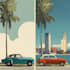 design retro vintage travel poster