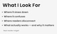 review your first chapter and give clear, honest feedback to improve your