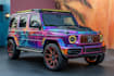 do amazing car wrap, decal, vinyl with vector illustration