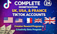 do complete tiktok monetization organically with creator reward program