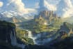 fantasy concept landscape illustrations