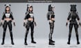 model realistic low poly 3d game character with pbr textures