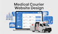 design a professional medical courier website