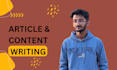 article and content writing