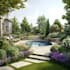 create backyard landscape design rendering