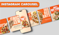 design professional instagram carousel posts for business and bands