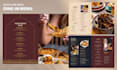 design professional menu design that is sleek and elegant
