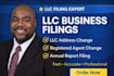 file llc address change, registered agent amendment and annual report