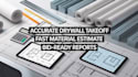 do accurate drywall takeoff, material quantity and cost estimation