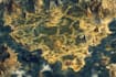unique hand drawn map vector illustration, fantasy map