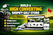 design a shopify golf equipment store dropshiping website for ecommerce business