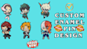 design custom cute enamel pins, lapel pins, medals and badge design for you