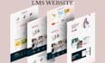 build lms educational website elearning website online course website education