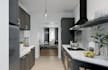 redesign modern home interior, house cabinet design, render open modular kitchen