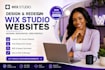 design wix studio website, wix website redesign, wix, wix studio expert