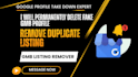 remove or report gmb duplicate listing delete fake gmb spam report local SEO