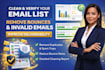 clean email list remove bounces verify emails and improve deliverability