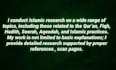 write islamic research articles, content and blogs with quran hadith references