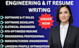 do a professional ats resume software engineering resume tech resume it resume