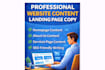 write professional website content and landing page copy