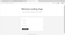 create a modern responsive landing page, html css  javascript
