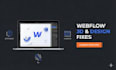 develop webflow, 3d animated, website development fix webflow design developer