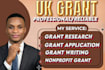 research and write a winning UK grant application proposal