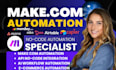 setup make com automation n8n ai agent monday crm zapier ai automation expert