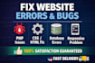 do website bug fixing