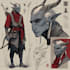 draw fantasy character and dnd character illustration
