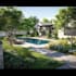 design backyard, frontyard, pool, patio as a landscape