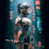 draw professional mecha pilot sci fi character
