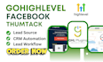 setup ghl crm automation lead workflow lead source facebook thumtack integration