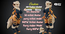 create 3d furry vrchat avatar, nsfw vtuber model, 3d unity rigging, vrc model