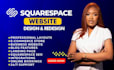 build squarespace website design or redesign squarespace website development