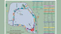draw rv park map and campground map in vector illustrator